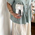 thumbnail image 5 of Hsqqdc Glossy Silver Crossbody Phone Purse PU Leather Small Shoulder Bag for Shopping Commuting Work Travel, 5 of 7