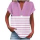 thumbnail image 1 of Vestidos Casuales Para Mujer, Blusas De Mujer De Moda Camiseta informal de manga corta con cuello en V y botones para mujer, 1 of 5