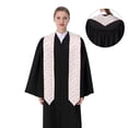 thumbnail image 4 of Logiee Swan1 Print Unisex Adult Graduation Stole Shawl 72" Long for Academic Commencements Shawl-Sharp Corner, 4 of 7
