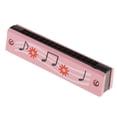 thumbnail image 3 of Armónica, Pintura de para Niños, Doble , Dieciséis Orificios, , Instrumento Musical, Iluminación, Educación Temprana, Juguetes Crea Rosado, 3 of 7