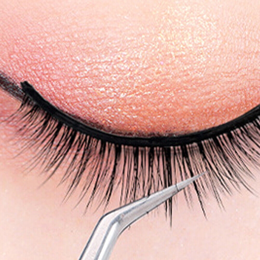 US 2-4 Pc Reusable 100% Real Mink 3D False Eyelashes Self Adhesive Nature Long