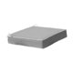 thumbnail image 5 of Cojín para silla impermeable con correas de sujeción, cojín cuadrado acolchado con bordes ribeteados, asiento de patio. gris claro, 5 of 8