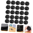 thumbnail image 4 of Conectores Conectores de cubo de almacenamiento de plástico Conectores de cubo de alambre Organizador Conectores ABS (negro, 32 piezas), 4 of 5