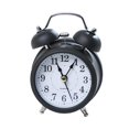 thumbnail image 3 of Reloj despertador analógico antiguo, silencioso, con alarma fuerte y luz de fondo para adolescentes. Negro, 3 of 9