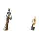 thumbnail image 5 of Figura de mujer africana,Estatua artesanal de una dama tribal africana,hecha a mano,para cafetería.,Estatua de arte abstracto,Estatua de arte abstracto Escultura moderna de resina,Figuras de, 5 of 8