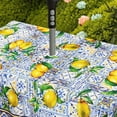 thumbnail image 3 of Waterproof Outdoor Tablecloth with Umbrella Hole for Rectangle Table 60x84inch Lemon Patio Table Cloth with Zipper, 3 of 5