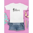 thumbnail image 3 of Believe Daisies T-Shirt Juniors -Image by Shutterstock,  x-Small, 3 of 4