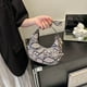thumbnail image 1 of Bolso De Hombro Bolso para axilas de mujer Media luna Estampado de serpiente Moda Bolso de hombro Monedero (Marrón), 1 of 6