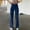 *Dark Blue, variant on ClodeEU High Waisted Straight Leg Jean For Women,Stretchy Pants Jeans,Button Denim Trouse Blue,Womens Plus XS