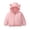 PK2, variant on Baby Jackets for Girls Cute Print Puffer Jacket for Toddler Bear Ear Hooded Winter Coat (PK1,0-1 Years)