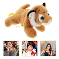 thumbnail image 5 of KAKOWELY Lindo tigre de peluche para decoración de hombros, pequeño y realista muñeco de tigre de peluche, ideal como recuerdo de fiesta con temática de jungla. Animales adorables., 5 of 5