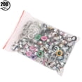 thumbnail image 1 of Metal Eyelets Grommets Eyelets Leather Craft Eyelets 200 Sets Mixing Colored Metal Eyelets Grommets Leather Craft Scrapbooking Card Eyelets6MM, 1 of 8