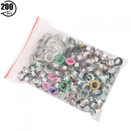 

200 Pieces for Crafting Leather Work & Scrapbooking 5MM Metallic Eyelets Assortment