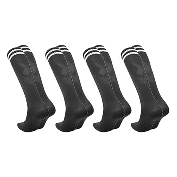 CHOYURME CHONYURM 4 Pairs Kids Soccer Socks Striped Knee High Socks Baseball Sports Socks for Boys Girls 3-12 Years Old