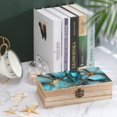 thumbnail image 4 of 7.9×2.3 In Wooden Boxes Durable Easy To Use Dustproof Prevent Slippery Delicate And Cabinet Teal Gold Marble, 4 of 8