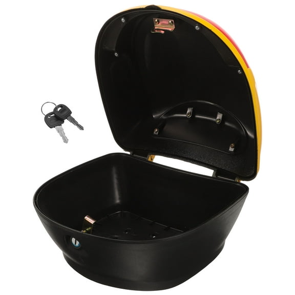 GOOHOCHY Motorcycle Tail Box Small Motorcycle Rear Storage Box Universal Motorcycle Trunk