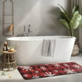 thumbnail image 2 of Red and Black Christmas Snowflake Pattern Kitchen Rug Mat,Kitchen Runner Rugs Non Skid Washable,Decorative Kitchen Floor Mats for Kitchen,Sink,Laundry,17"x47.2", 2 of 7