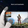 thumbnail image 3 of Dual Touch Screen Gaming Gloves High Sensitivity Sweat-Proof Seamless Gaming Gloves - White, 3 of 5