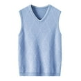 thumbnail image 2 of LEEy-world Mens Vest Men'S Lightweight Golf Vest Warm Outdoor Sleeveless Jacket For Hiking Travel Running Casual Light Blue,L, 2 of 3