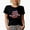 Black, variant on Thick Thighs Valentines Vibes, Retro Smiling Faces & Wavy Text, Valentine's Day Gift, Black T-Shirt, XL