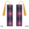 thumbnail image 2 of Kdxio Thunderstorm Violet Purple Print Metal Tassel Bookmarks,Perfect Gift for Art Lovers and Bookworms Metal Bookmarks for Women, 2 of 8