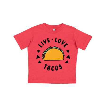 

Inktastic Live Love Tacos Gift Toddler Boy or Toddler Girl T-Shirt