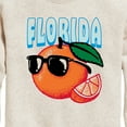 thumbnail image 3 of Instant Message - Florida, The Sunshine State Orange - Toddler & Youth Crewneck Fleece Sweatshirt, 3 of 6