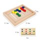 thumbnail image 2 of Juguetes educativos de madera para niños Juego de combinación de colores y formas para aprender el pensamiento lógico-(forma)// kaili Sencillez, 2 of 2