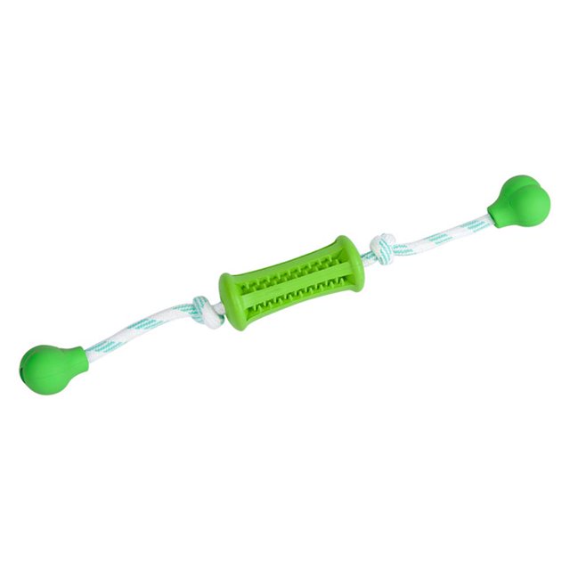 Methold Mascota perro gato entrenamiento Durable cuerda áspera masticar varilla juguete de limpieza de Suministros para perros verde Largo: 12*40 cm Methold JJ15094-08B