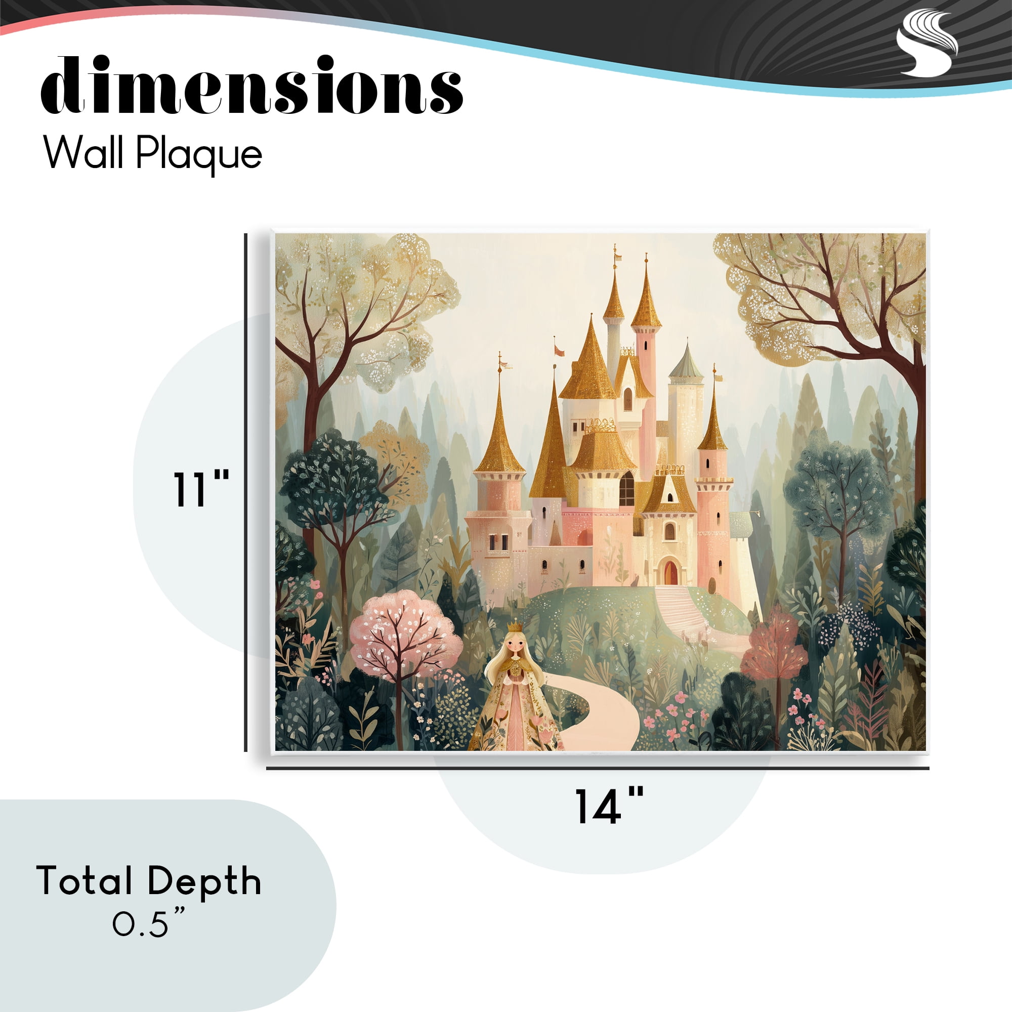 Stupell Industries Whimsical Castle Path Wall Plaque Art, design by Christine Simpson Art