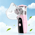 thumbnail image 3 of AJZIOJIRO Personal Travel Handheld Humidifier USB Battery Operated 2.5 Micron Fine Mist LED Digital Display Pink, 3 of 7