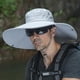 thumbnail image 1 of Sombreros para hombre, temperamento, ventilados, versátiles, de color sólido, con cordón, sombrero de pescador para hombre., 1 of 3