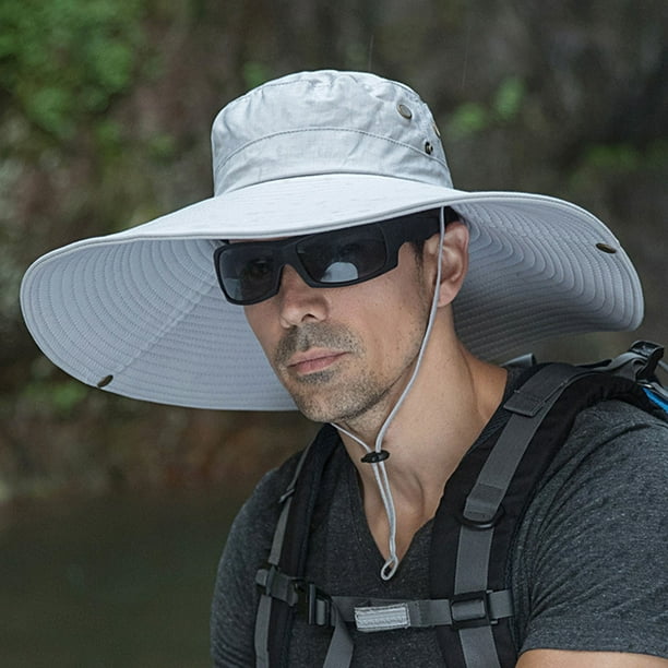 Sombreros para hombre, temperamento, ventilados, versátiles, de color sólido, con cordón, sombrero de pescador para hombre.