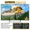 thumbnail image 4 of Cable HDMI PowerBear 4K de 10 pies de alta velocidad con conectores dorados y de goma, 4 of 7