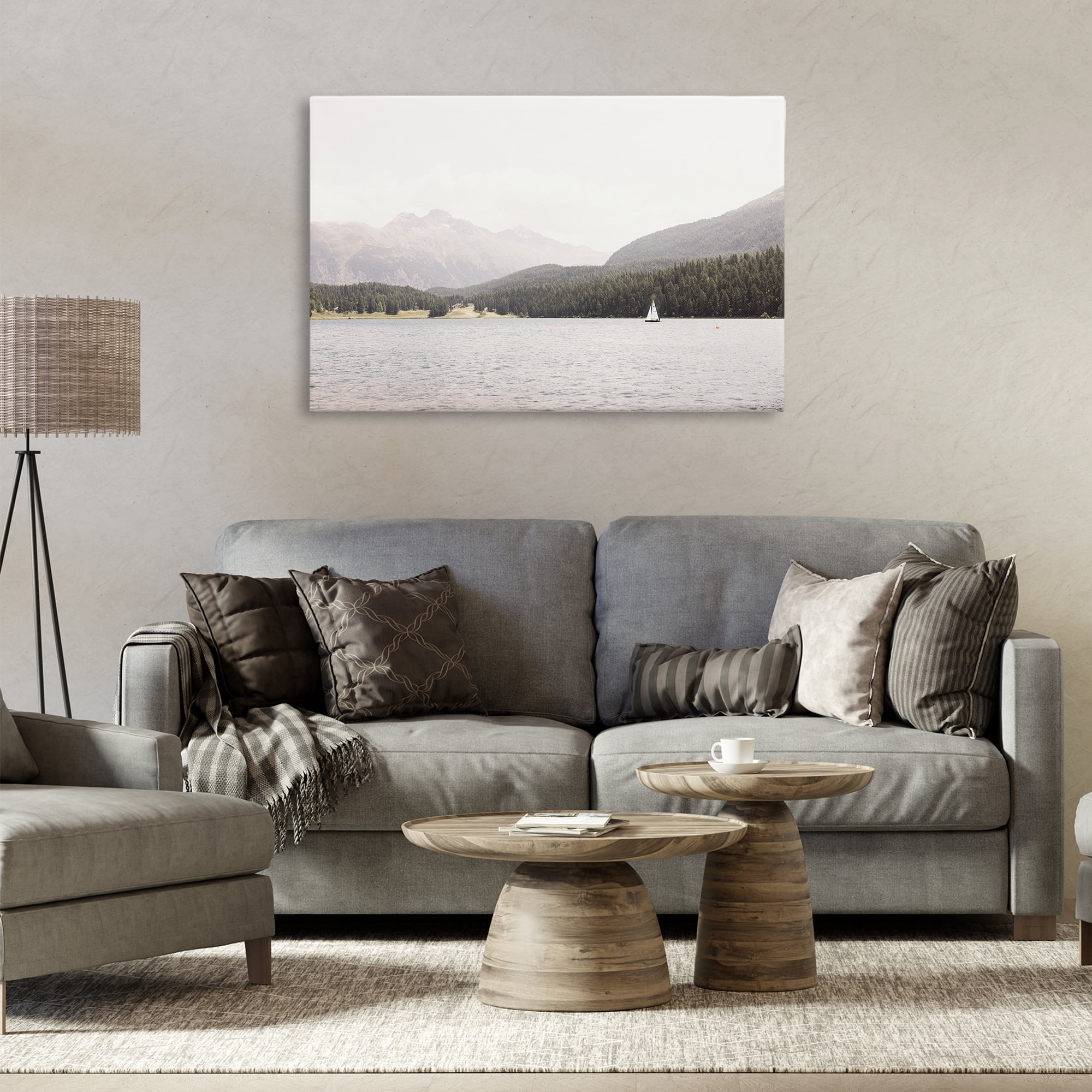 Stupell Industries Summer Sailboat View Landscape & Nature Photography Wrapped Canvas Art Print Wall Art, 36 x 24