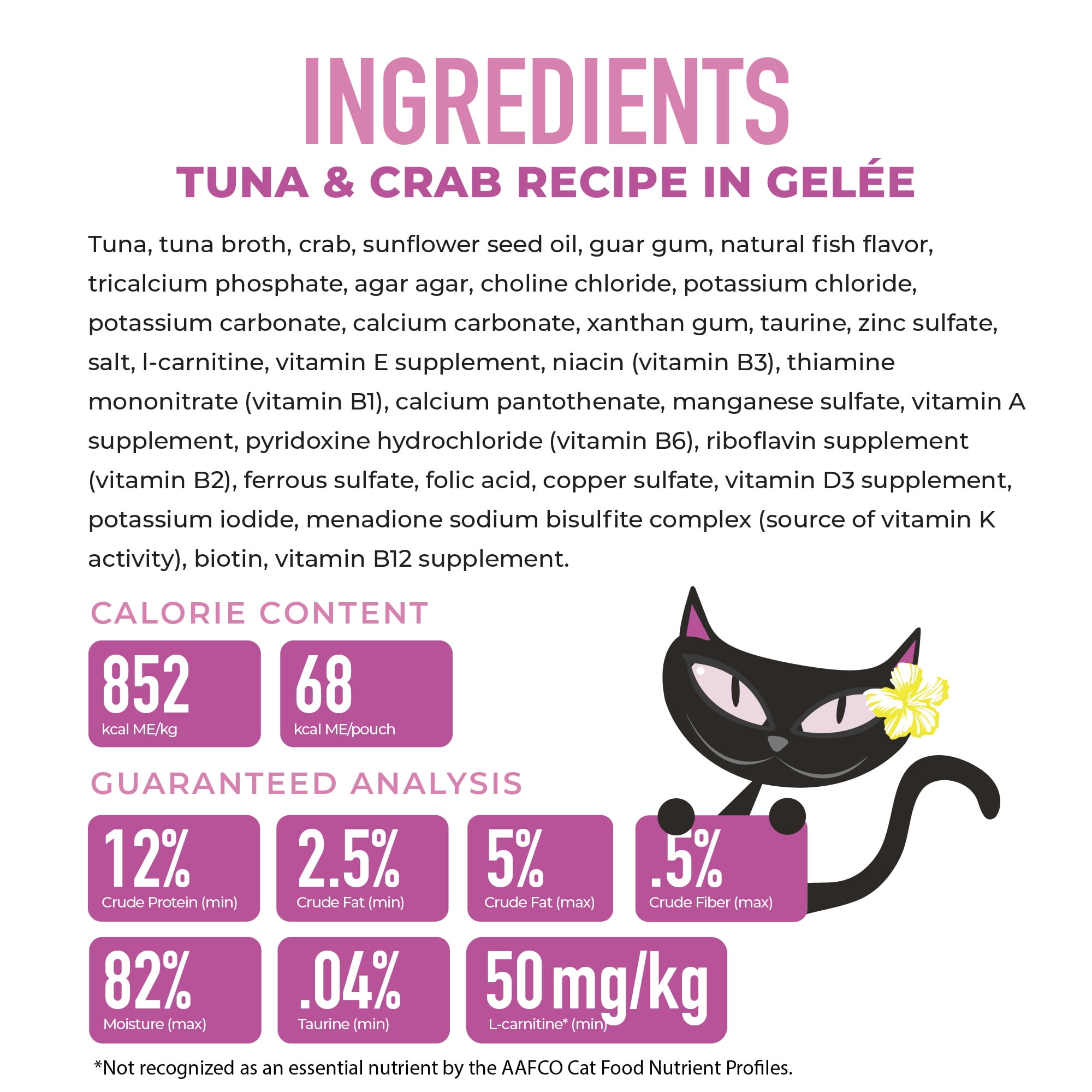 Tiki Cat Gelee Wet Cat Food, Tuna & Crab, 2.8 oz. Pouch