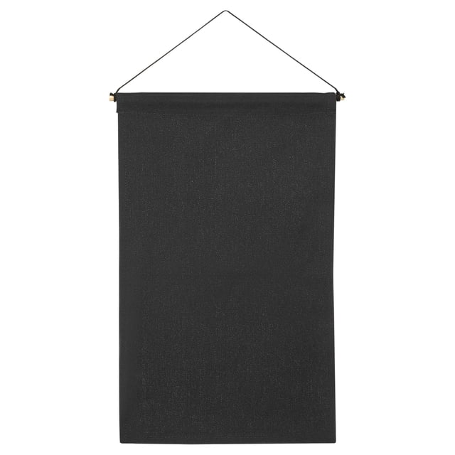 Uxcell 17" Length Enamel Pin Display Banner Blank Canvas Pin Banner Black
