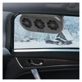 thumbnail image 4 of Electric Car Fans with Solar Panel USB/Solar Charging 3 Head Ventilation Fan Front, 4 of 7