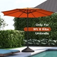 thumbnail image 4 of Abba Patio 9ft Lyon Outdoor Patio Umbrella Cover Replacement, 8 Ribs, Orange, 4 of 5