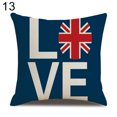 thumbnail image 1 of HEVIRGO Housse de Coussin en Lin avec Motifs de Drapeaux de Londres, 1 of 10
