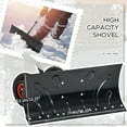 thumbnail image 5 of Outsunny Snow Shovel, Rolling Pusher with 29" Blade, 10" Wheels & Angle-Adjustable Handle, Black, 5 of 8