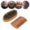 thumbnail image 1 of Kit De Cuidado De Barba, Kit De Mantenimiento De Barba Para Hombres Cómoda Bolsa De Almacenamiento De Lino De Algodón Tamaño De Viaje Tijeras Para Cepillo De Bigote Para Uso, 1 of 7