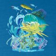 thumbnail image 2 of Wild Bobby, Classic Fresh Mahi Classic Nautical Fish, Fishing, Front and Back Garment-Dyed Short Sleeve Tees, Cobalt, Medium, 2 of 3