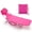 Pink, variant on Sweetcrispy 500D Oxford Fabric Folding Beach Bed with Powder-Coated Steel Frame – Perfect for Camping, Hiking & Outdoor Adventures, Pink