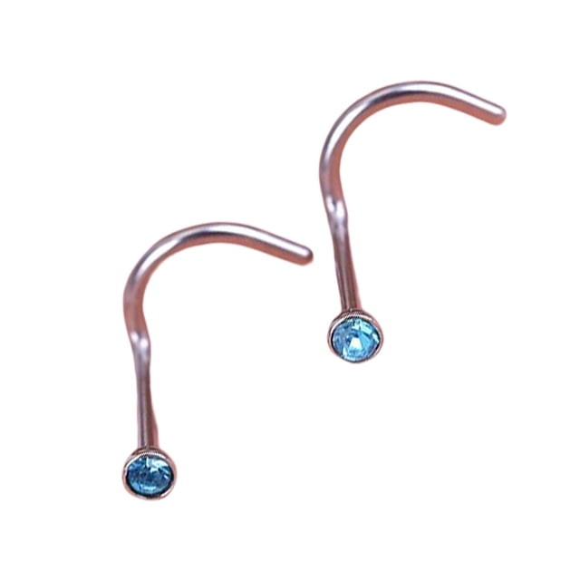 Espárragos para la nariz Sonducket Accesorio de moda Adorno cuerpo Acero inoxidable Joyas Tornillo Type3 NO3