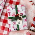 thumbnail image 6 of HOMERAL Christmas Wrapping Paper Roll - Red Gift Wrap with Goblin, Gift Box and Red Plaid - Perfect for Christmas - 17 Inch X 33 Feet, 6 of 6