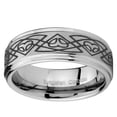 thumbnail image 2 of Tungsten Celtic Braided 8mm Brushed Gray Step Edges Men Ring, 2 of 2