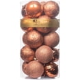 thumbnail image 1 of KI Store Bolas de Navidad Blancas 34 Piezas Adornos de decoración de árbol de Navidad de 2,36 Pulgadas para árbol de Navidad Corona navideña Adornos de decoración Ganchos Incluidos, 1 of 4