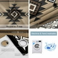 thumbnail image 2 of Fsddascl Brown Southwest Blackout Curtains for Bedroom/Living Room, Thermal Insulated Kitchen Curtains, Farmhouse Boho Aztec Geometric Neutral Grommet Darkening Window Treatment Drapes 42"x63"x2, 2 of 6
