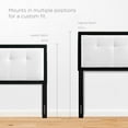 thumbnail image 6 of Modway Draper Tufted Full Fabric and Wood Headboard in Black/White, 6 of 9